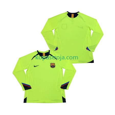 Billiga Fotbollströjor FC Barcelona 2006 Retro Borta tröja 2005 Långärmad